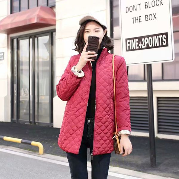 

small plaid hooded warm lamb cashmere liner parkas quilted coats long-sleeved solid color zipper outerwear jackets overcoats top, Black