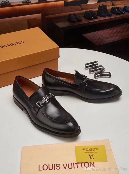 

Новый 2019 Марка Роскошный Черный Подарок Известные Бренды Обувь Дизайнер Мужская