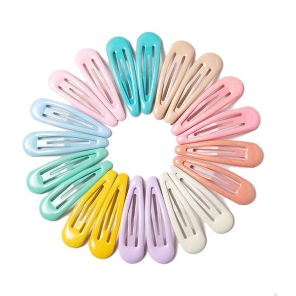 

hair accessories  pcs kids clips baby girls snap barrettes candy color hairpins clip cute, Slivery;white