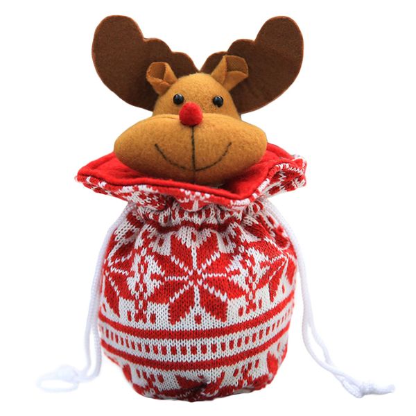 

christmas gift bags ornament santaclaus kids candy holders party decors