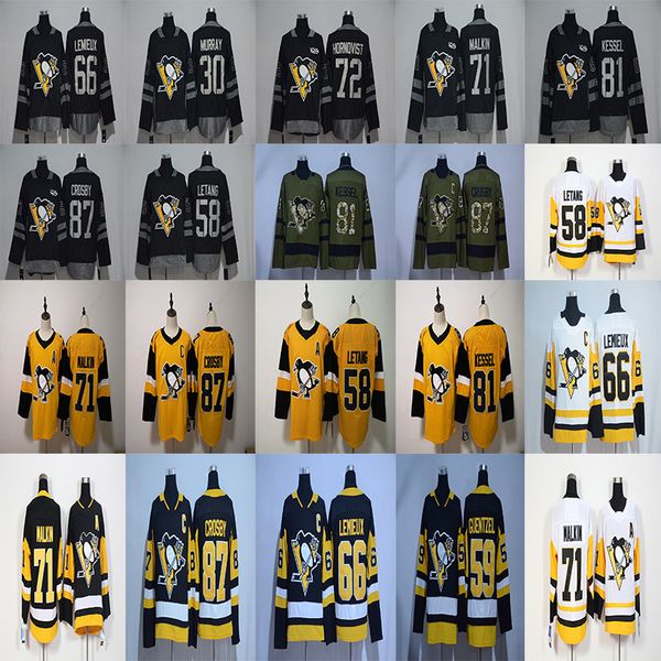 

Pittsburgh Penguins 87 Sidney Crosby Hockey Jerseys 58 Kris Letang 71 Evgeni Malkin 72 Patric Hornqvist 81 Phil Kessel 59 Jake Guentzel
