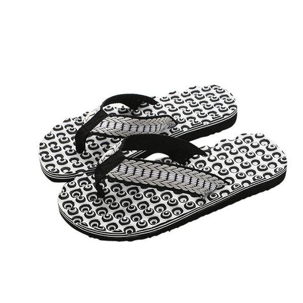 

2018 sagace men summer comfortable massage flip flops shoes sandals male slipper indoor & outdoor flip-flops memory #0, Black