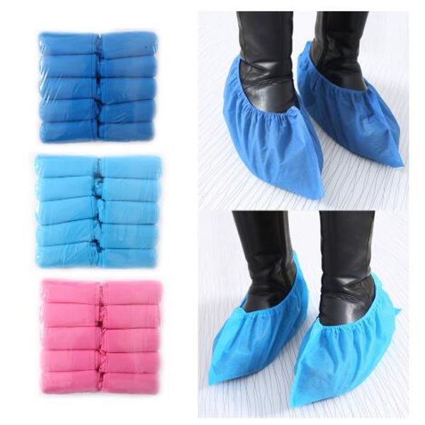 

disposable shoe covers waterproof non-woven rain shoe boot cover anti slip overshoe cover disposable covers sea shipping 100pcs/lot cca12205