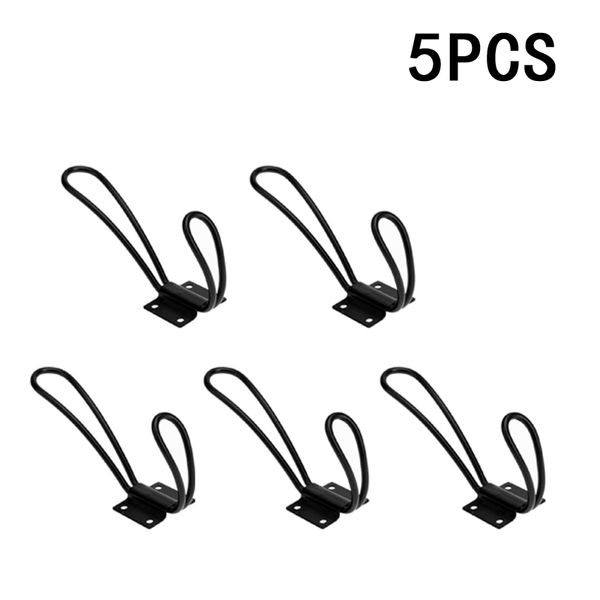 

1pcs/5pcs clothes hat coat robe double hook hanging metal hook wall hangers