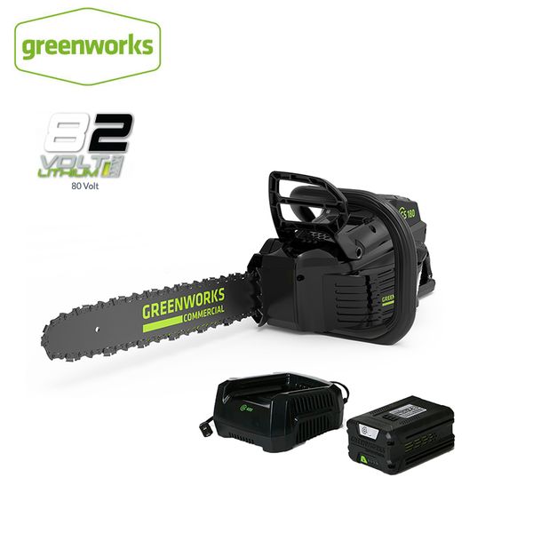 

new arrival greenworks pro gcs180 82v 18-inch cordless chainsaw 5ah li-ion battery charger included return