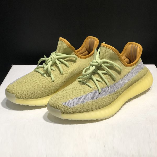 

2020 tail light cinder stock x kanye west reflective earth marsh desert sage yeshaya zyon yecheil v2 designer sneaker kids mens trainers, Black