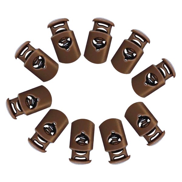 

pack 10 shock cord luggage strap ser lock end toggle buckle replacement, Black