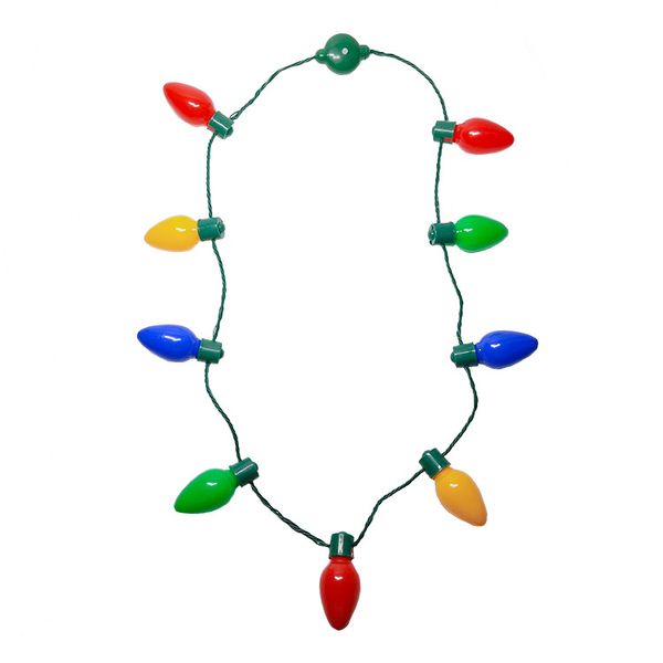 9 Лампы светодиодного Up Christmas Bulb ожерелье для детей и взрослых гирлянды ожерелье рождественских украшения Xmas Party Благоприятной фонарик