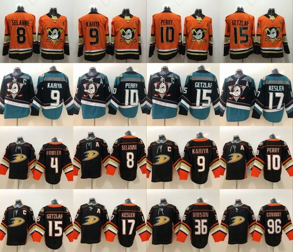 

hockey jerseys 2019 anaheim ducks 15 ryan getzlaf 9 paul kariya 8 teemu selanne 10 corey perry 17 ryan kesler stitched jersey, Black;red