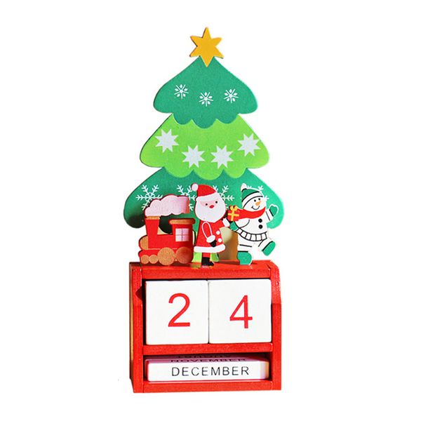 

gift decoration home building blocks ornament l advent countdown kids christmas calendar cute wooden table reusable