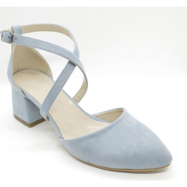 

beety 671 blue suede women 's thick short heels wrist gusset stiletto pointed toe shoes beety, Black