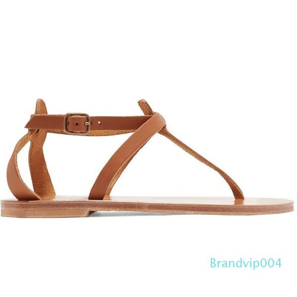 

amazing2019 brown wind rome slim bandage flat bottom sandals, Black