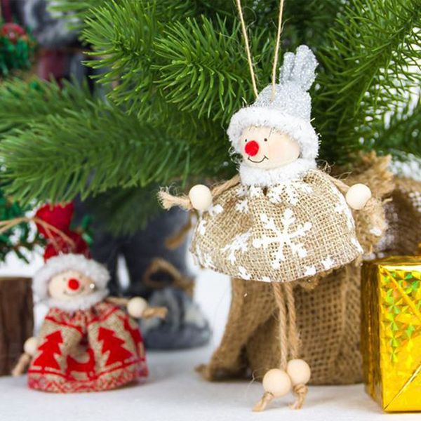 

christmas decor for home santa snowman pendant christmas ornaments merry tree outdoor decorations