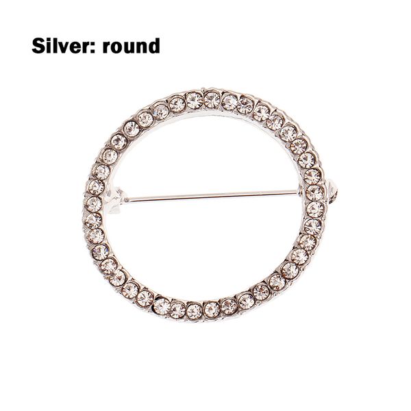 

women ladies brooch korean style rhinestone heart shape brooch pin jewelry gifts collections accessories, Gray