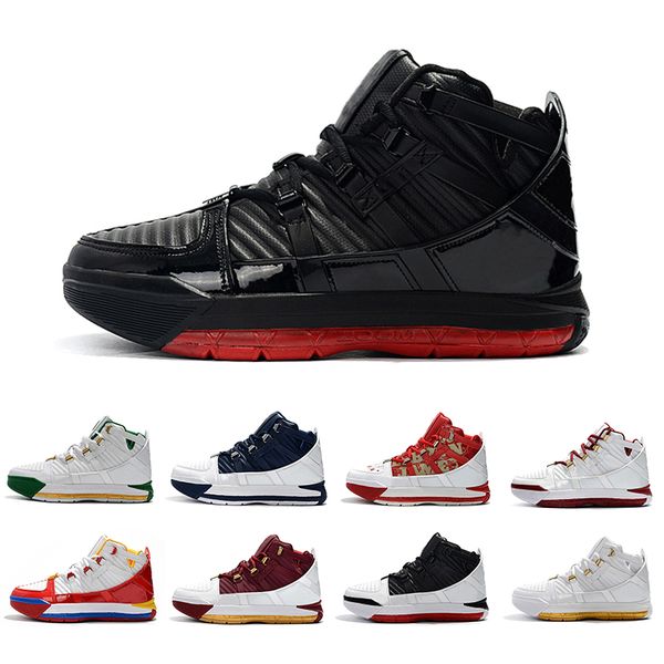 2019 2019 Lebron III 3 23 Zoom Home SuperBron Mens Basketball Shoes Black Gold High Quality White Blue Red Black James 3s Sports Sneakers From