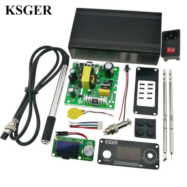 

iron station ksger t12 пайка stm32 v2.1s oled diy комплекты пайку паяльников сварочные инструменты контроллеры fx9501 алюминиевые ручки