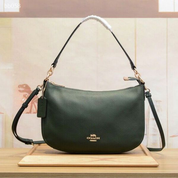 

2020 fashion shoulder bag shipment classic ladies pure color polished leisure cow leather fashion handbag shoulder bag