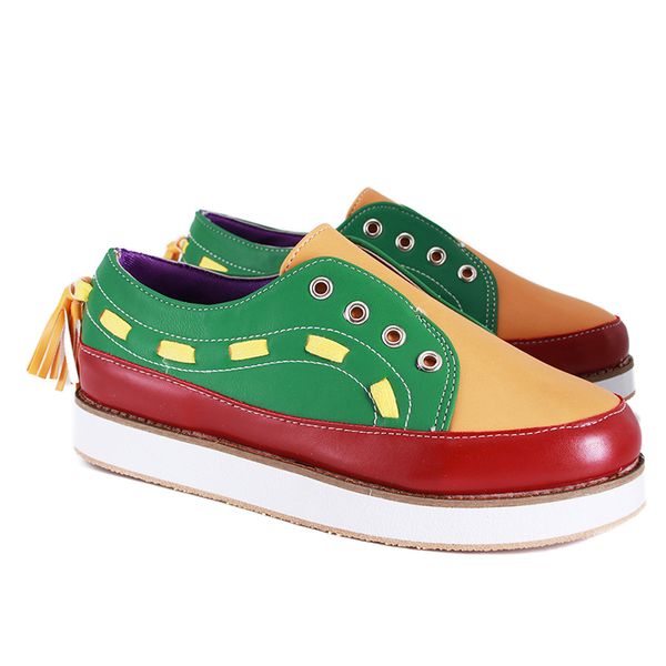 

women spring shoes summer shoes korean cross straps deep mouth platform loafers for woman sneakers single pvc, Black