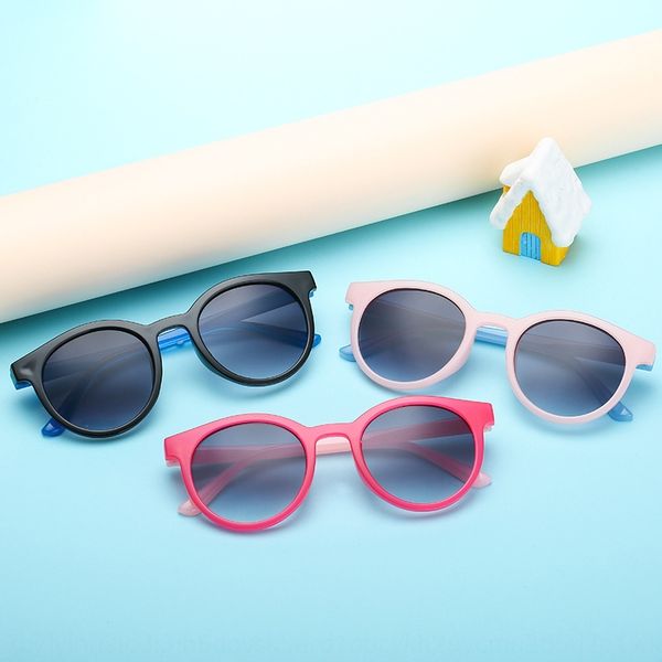 

jelly color children's sun cute baby all-match glasses sunglasses children's uv-proof sunglasses, Blue