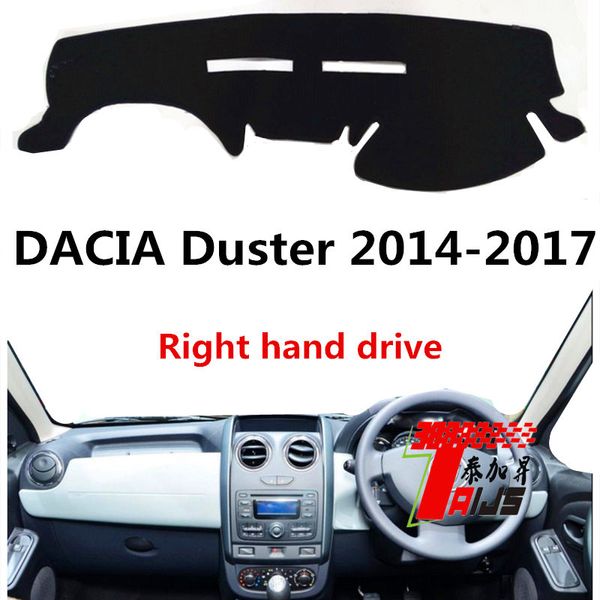 

taijsc right hand drive car dashboard cover for dacia duster 2014-2017 anti cracking lighting preventing good selling car model