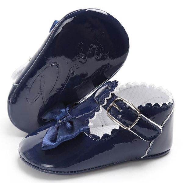 

baby girl newborn bow bright side soft sole prewalker reflective leather shoes summer lovely todder buckle strap first walker