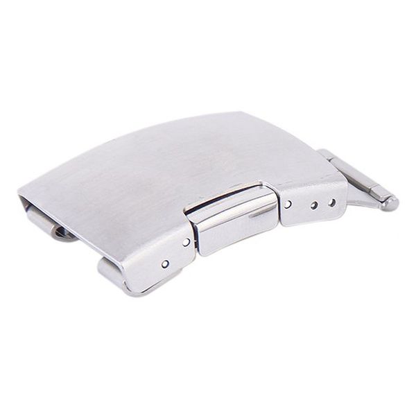 

stainless steel folding clasp with flap and buckle fit 22mm watchband strap