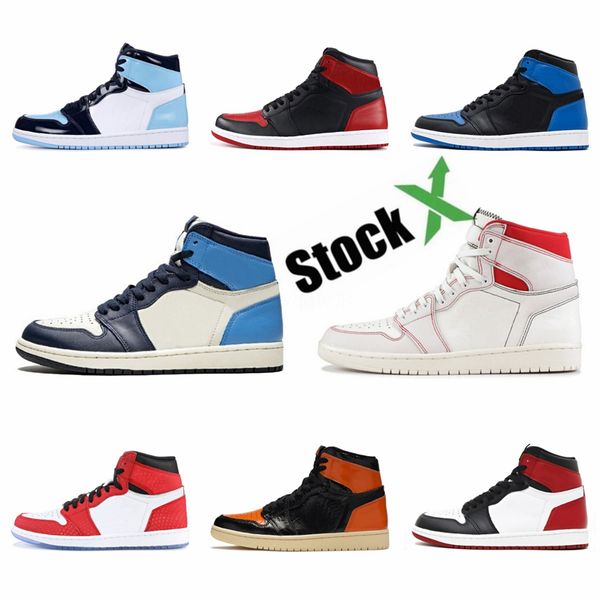 

jumpman 1 1s high og pine green black banned chicago men basketball shoes unc mens zoom white racer blue designer sneaker #qa320