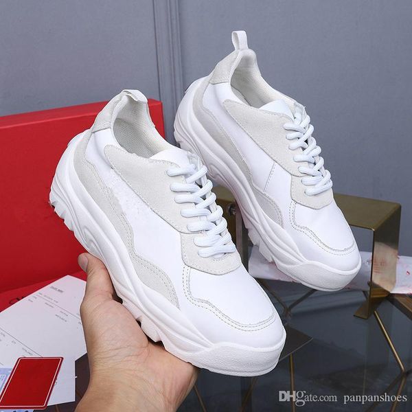 

designer luxury comfort mens womens casual fitness shoes chaussures leather comfortable shoes flat casual xt19032705, Black