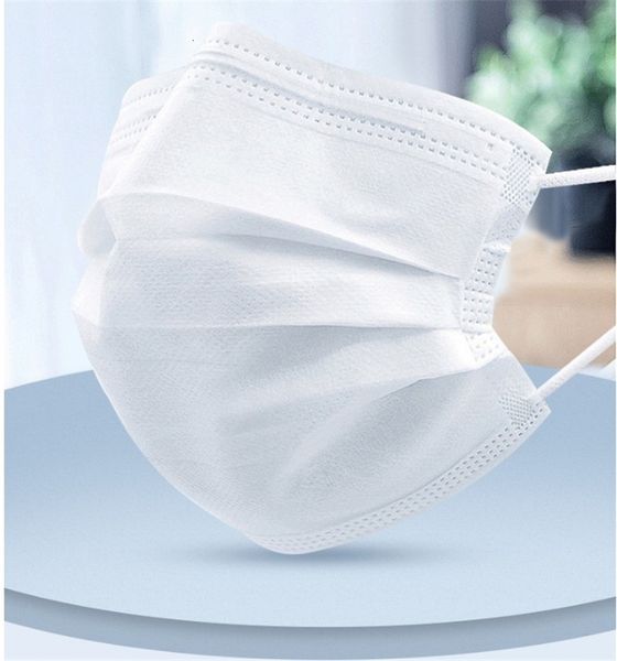 

dust proof safety masks 3 layer in stock protective face mouth mask household protective hood mask products men women black/white/pink m