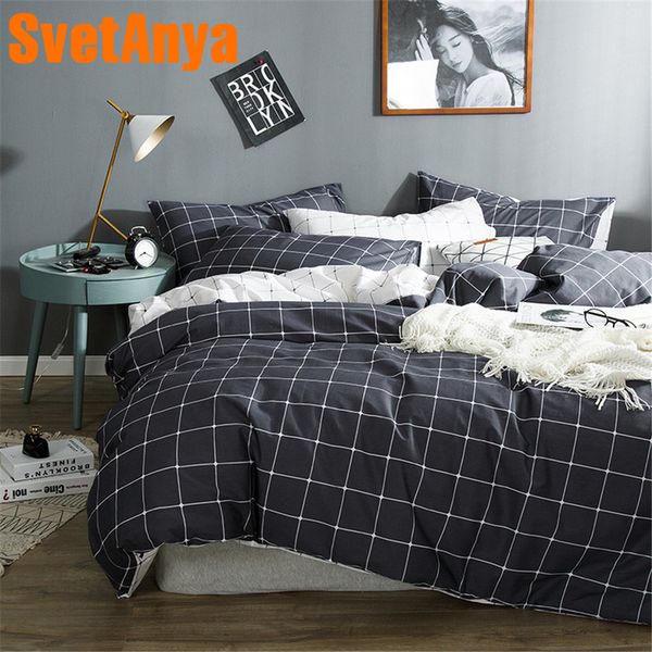 

svetanya simple style cotton bedding set teens bedclothes for single double bed