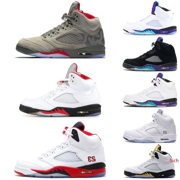 

new 5 5s mens basketball shoes suede red seme black fresh prince laney-royal men sport trainers shoes sneakers drop shipping