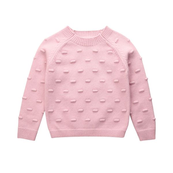 

toddler kids baby girls knitted sweater long sleeve autumn winter clothes /by, Blue