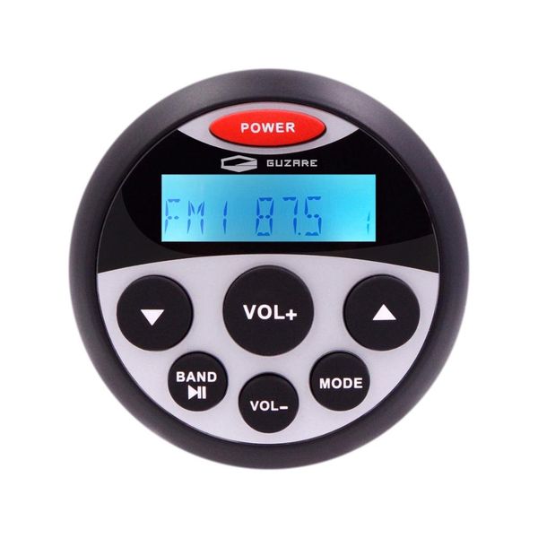 

guzare marine waterproof bluetooth stereo radio audio fm am receiver car mp3 player usb sound system for motorcycle boat spa utv