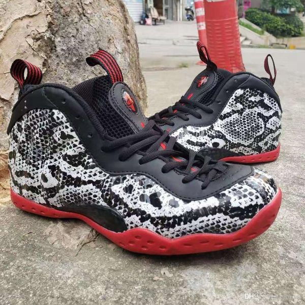 

2019 penny hardaway pro foams snakeskin basketball shoes foam mens baskets outdoor sports sneakers designer athletic trainers des chaussures