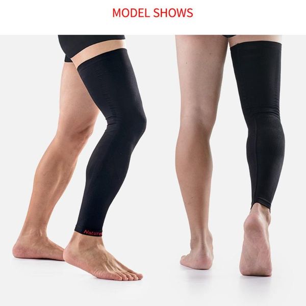 

naturehike full knee protector autumn winter full season elastic breathable knee pads relief prevent sports support brace, Black