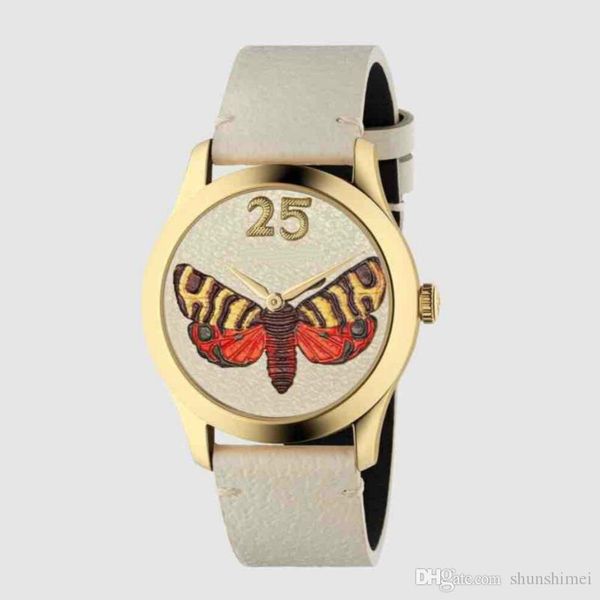 

ducci luxury watch watches brand quartz watch g-timeless new fashion butterfly bee waterproof watch wholesale, Slivery;brown