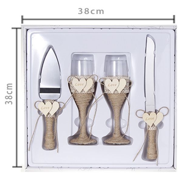

personalized 4pcs wedding cake knife shovel wedding goblet getcake shovel cutter knife set wedding cake birthday gift party other dinnerware