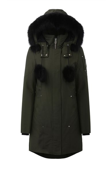 

женская куртка с капюшоном вниз в длинном пуховике больших мехового воротника водонепроницаемого дамы parkas толстых теплый зимние открытых, Black