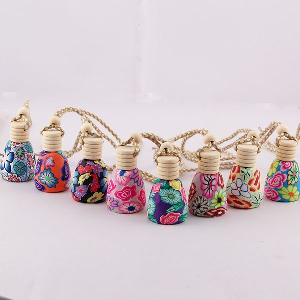 

the blue and white porcelain pottery pure perfume ornaments vehicle perfume bottle with clay car car