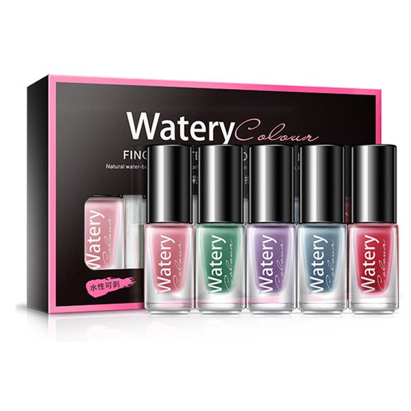 

nail polish set nail art peel off liquid art set protected skin liquid polish easy to clean care gel