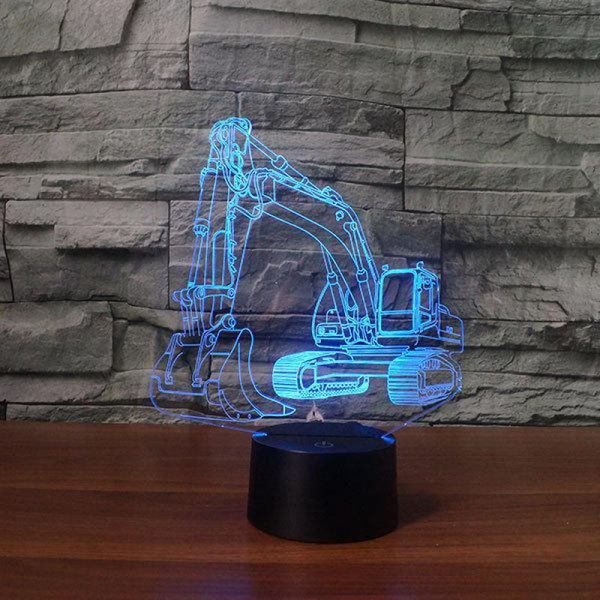 

cross-border gift excavator modeling table 3d lamp factory direct wholesale led night light usb led kids lamp