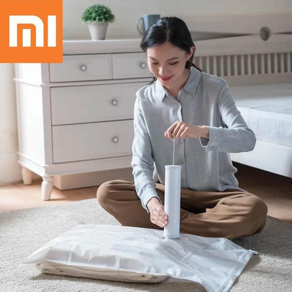

mijia 5/1 vacuum smart bag folding scan qr code storage smart bag sealed clothes compression organizer pouch to phone app