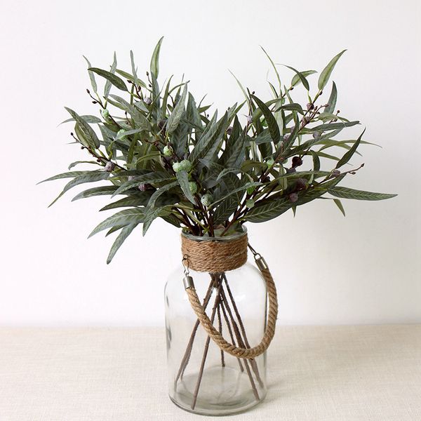 

artificial plants eucalyptus leaves fruit branch wedding home decorative fake flowers