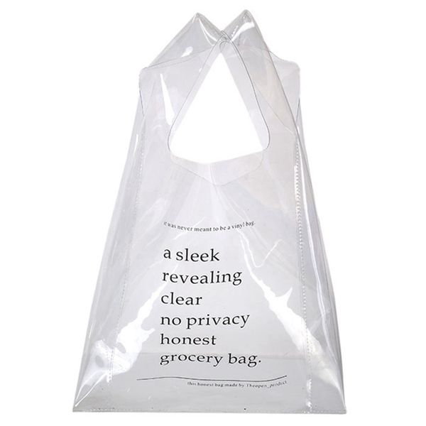 

transparent plastic tote women design shopping handbags holographic jelly small purse fashion pvc clear beach bag funny