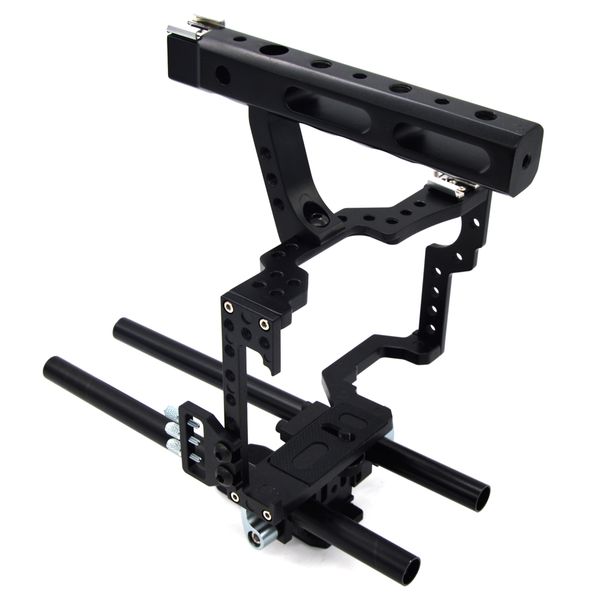 

camera video cage kit w/handle grip for sony a7 a7r a7s ii a6300 a6000