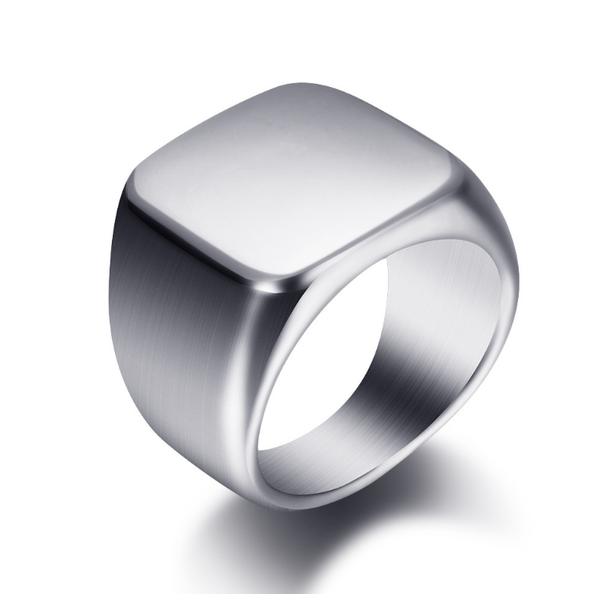 

silver antique black smooth design men or women ring fashion finger ring jewelry wj001r, Golden;silver