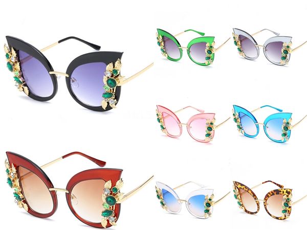 

luxury women retro big frame brand designer vintage eyewear sun glasses for women shade fashion uv sunglasses with case #406451, White;black