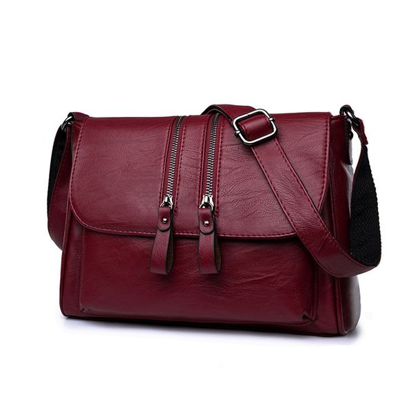 

crossbody bags for women multi pocket shoulder travel bag pocketbooks pu leather purses and handbags
