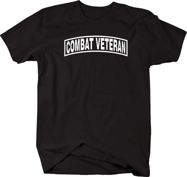 

tshirt -combat veteran shoulder tab design, White;black