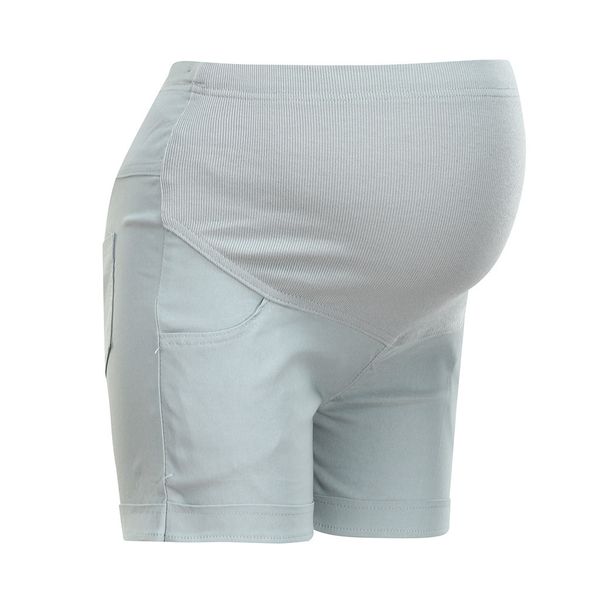 

casual maternity short pants pregnancy shorts pregnant jeans maternity shorts autumn belly denim pants loose short pants, Black